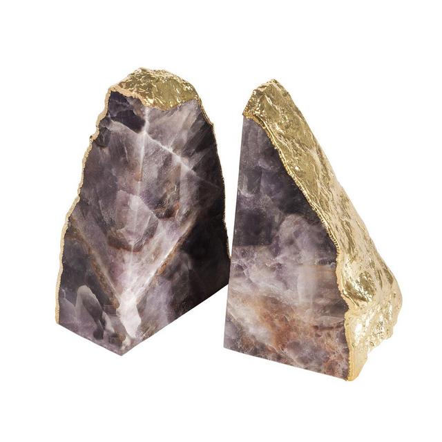 Dazzle Amethyst Bookends - Set of 2