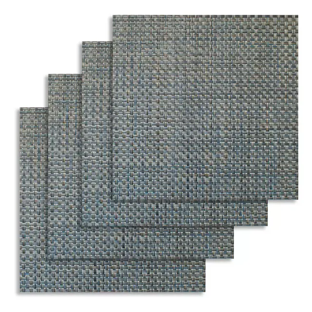 Bistro 14-Inch Square Placemats in Denim (Set of 4)