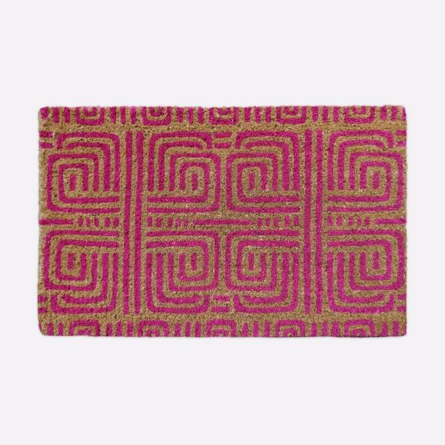 Origin Maze Doormat, 18x30, Pink