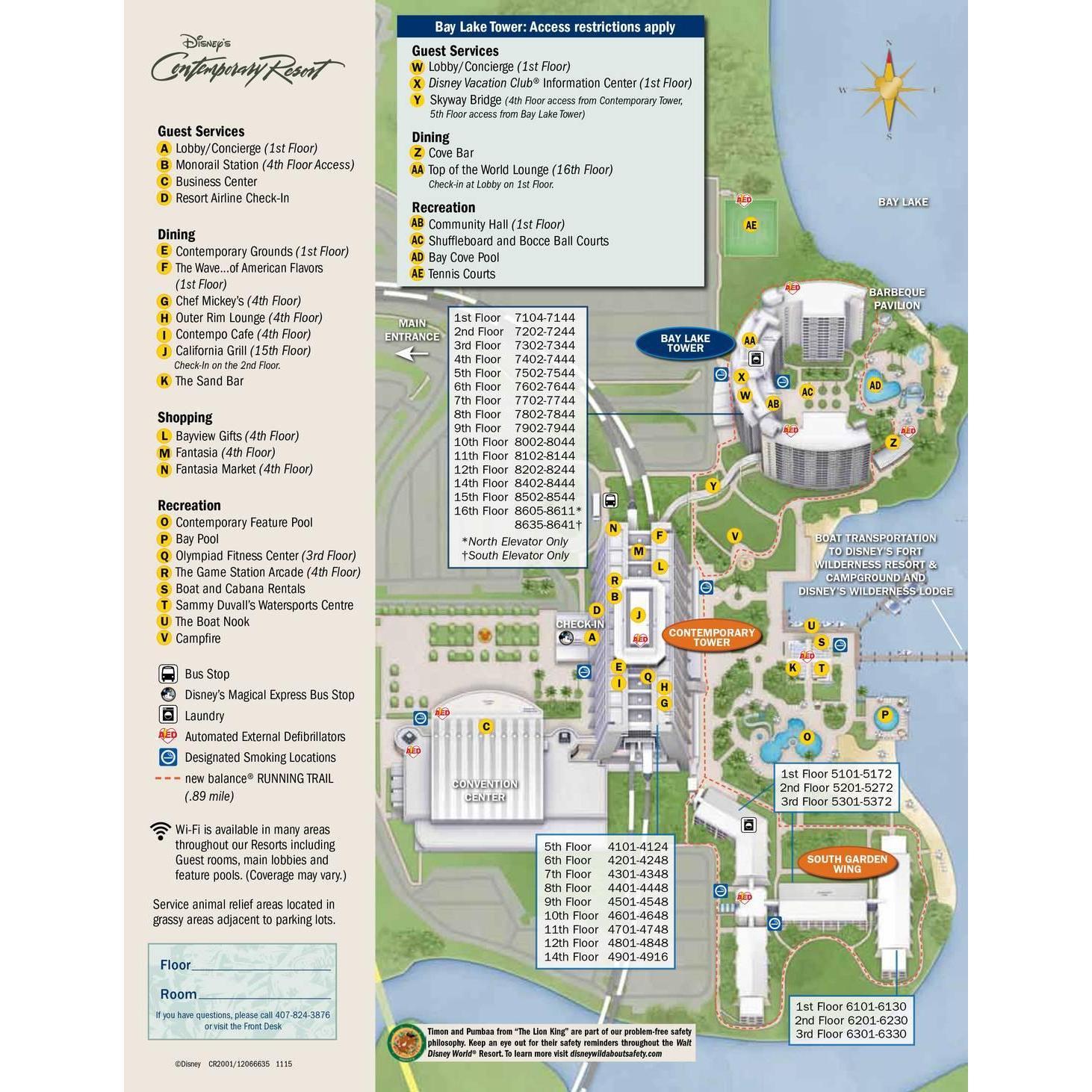 Disney's Contemporary Resort. Our reception at California Grill is on the 15th floor.