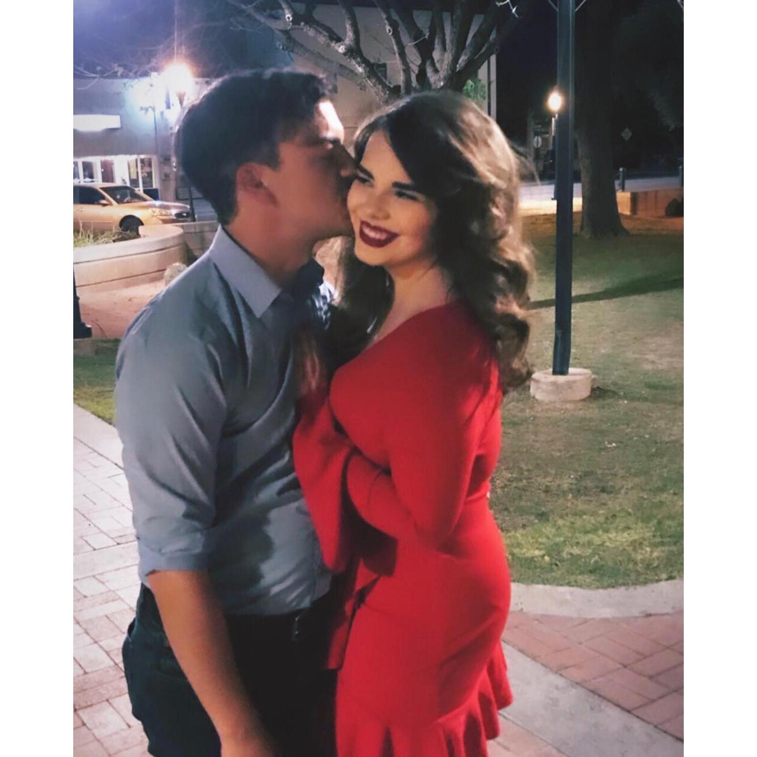 The first show he ever saw me in, As You Like It, and our first photo we ever took together 🥰