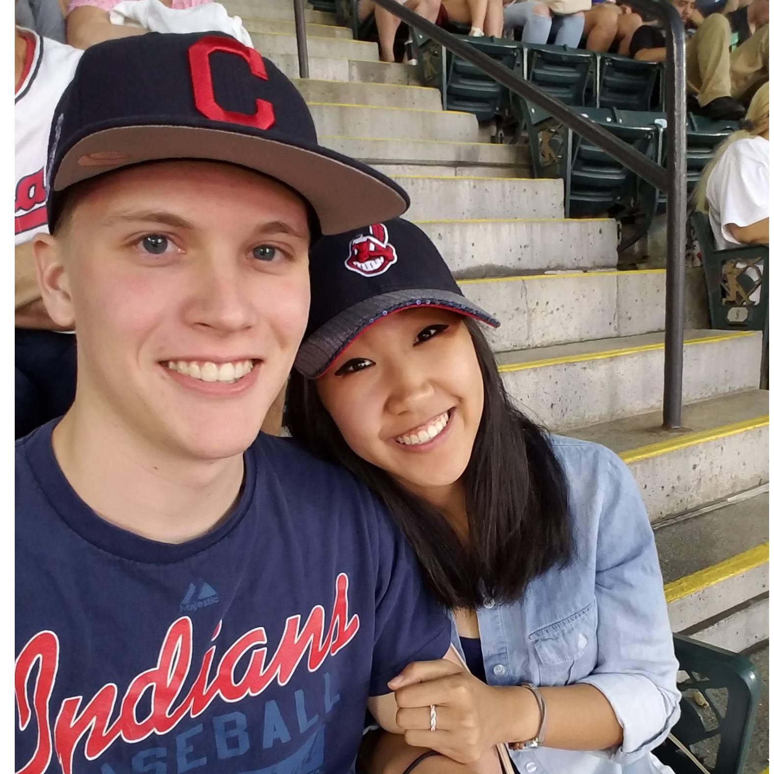 Our first Cleveland Indians game!