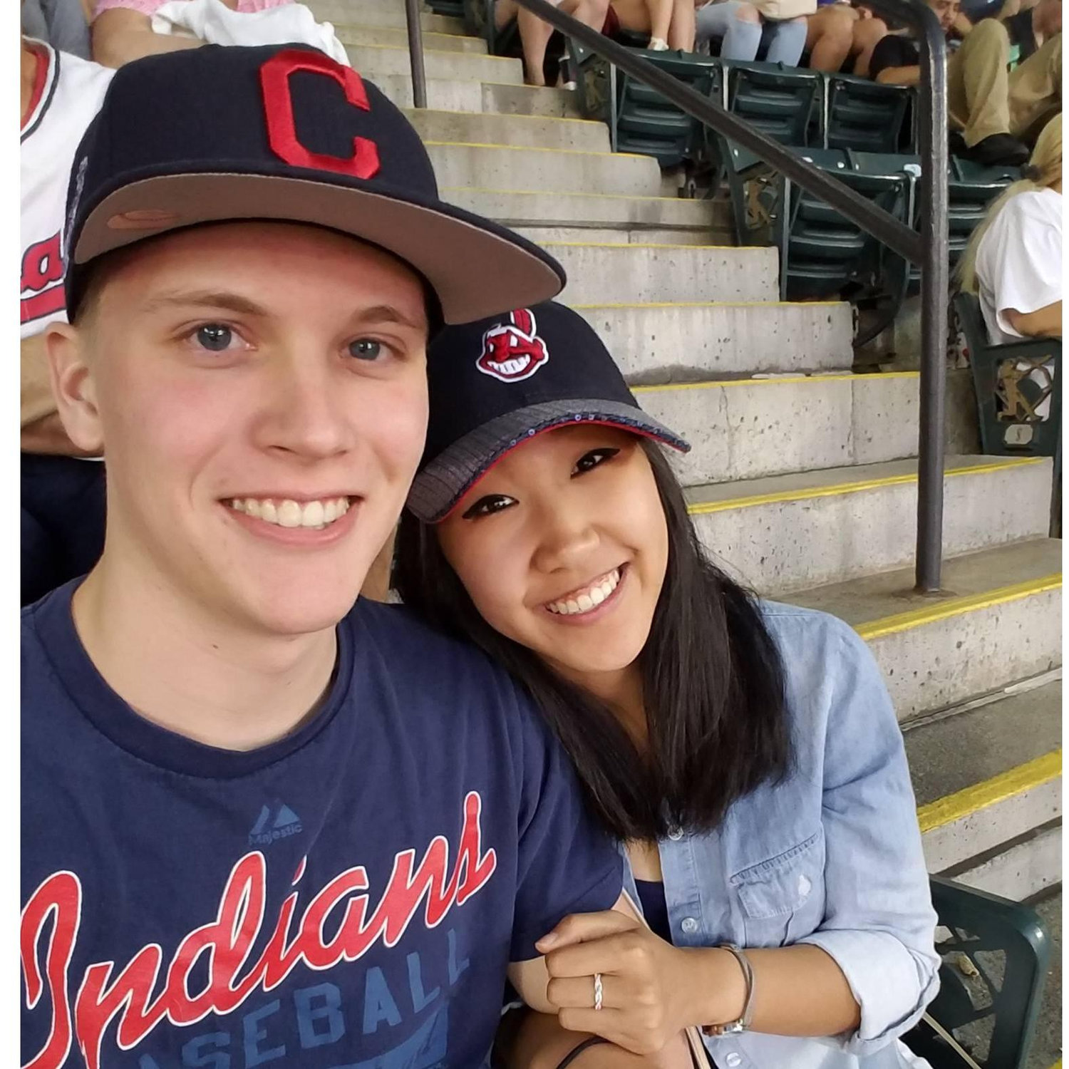 Our first Cleveland Indians game!