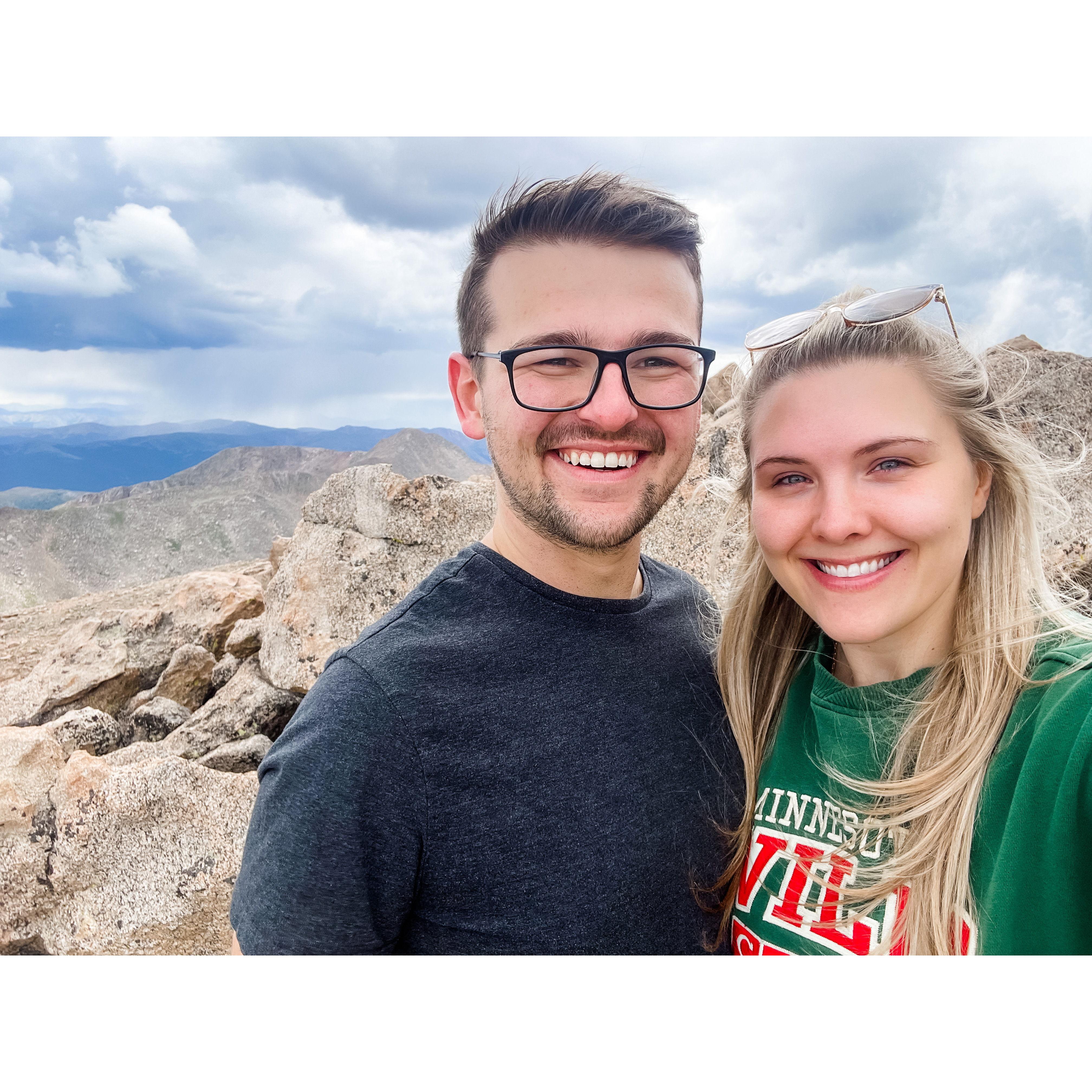 On the top of Mount Evans!