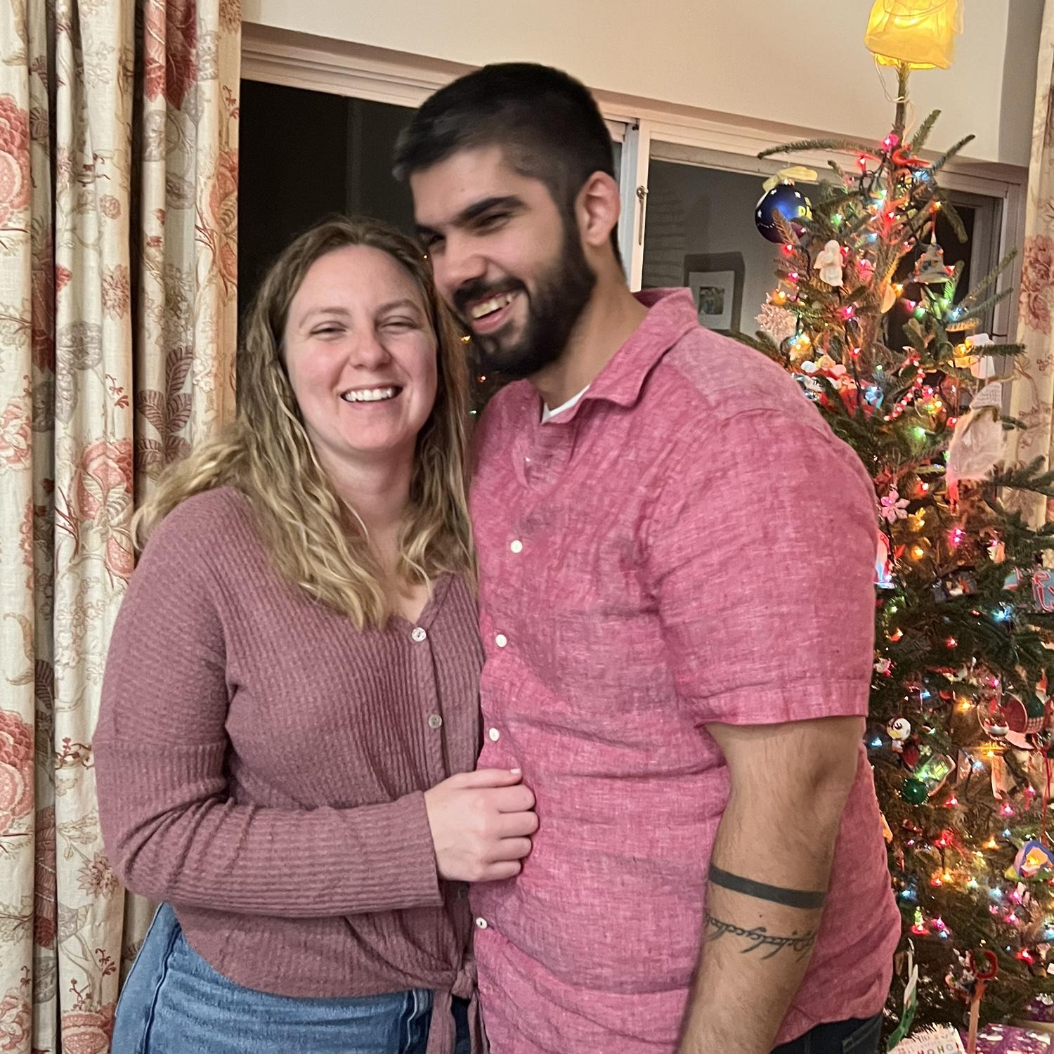 Chloe and Robert’s first Christmas together!