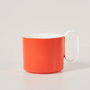 'Feu' Modern Ceramic Teacup with Ergonomic Handle | Firebelly Tea US
