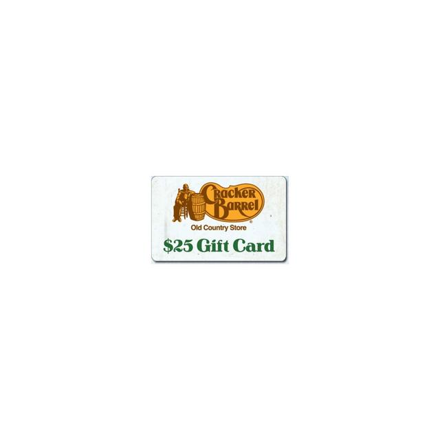 Cracker Barrel $25 (Email Delivery)