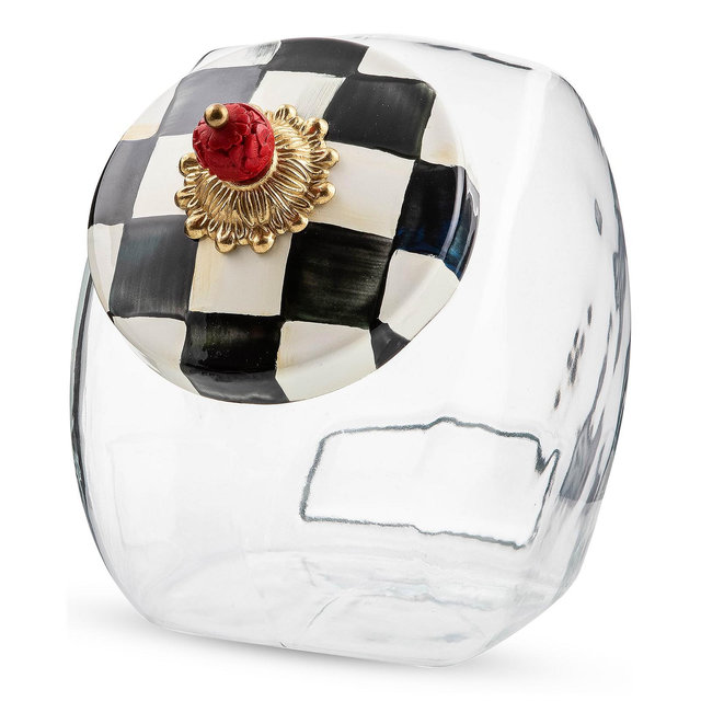 Mackenzie-Childs Cookie Jar with Courtly Check Lid