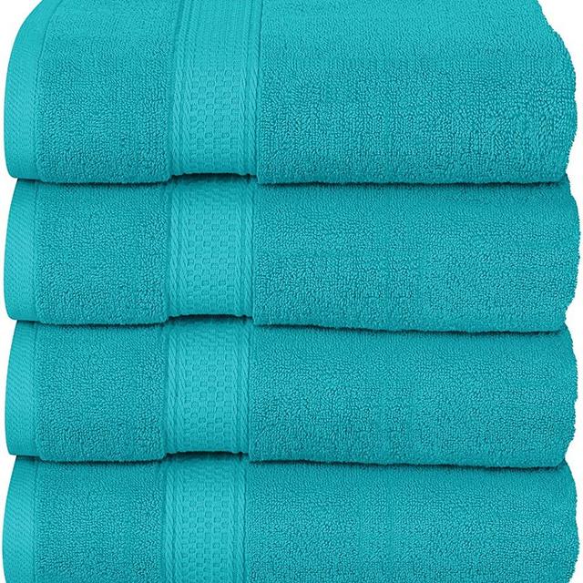 Utopia Towels Luxury Bath Towels, 4 Pack, 27x54, Hotel and Spa Towels (Turquoise)