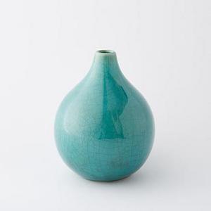 Bright Ceramicist Vase, Small Teardrop, Emerald