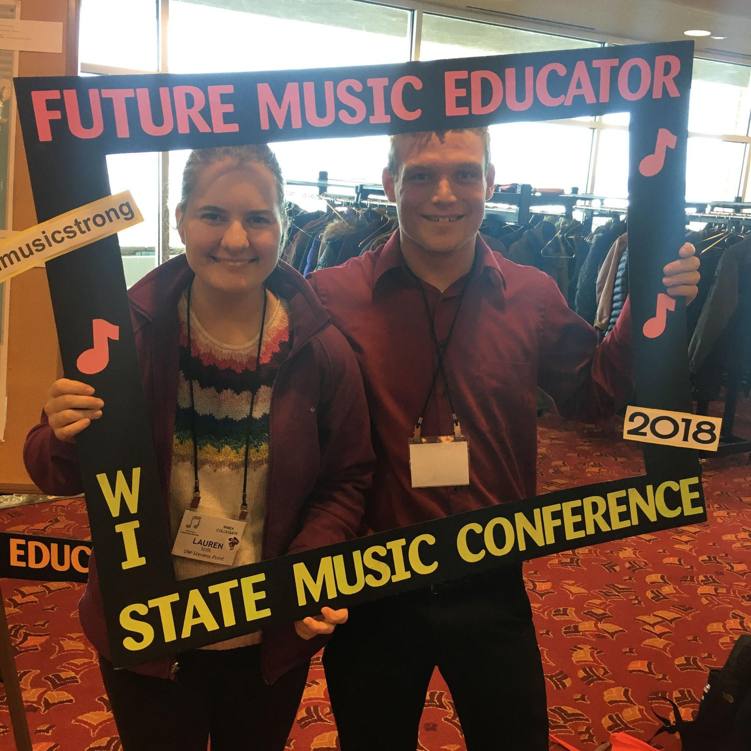 We started dating days after this photo was taken at the Wisconsin Music Educators Associacian Conference in October.