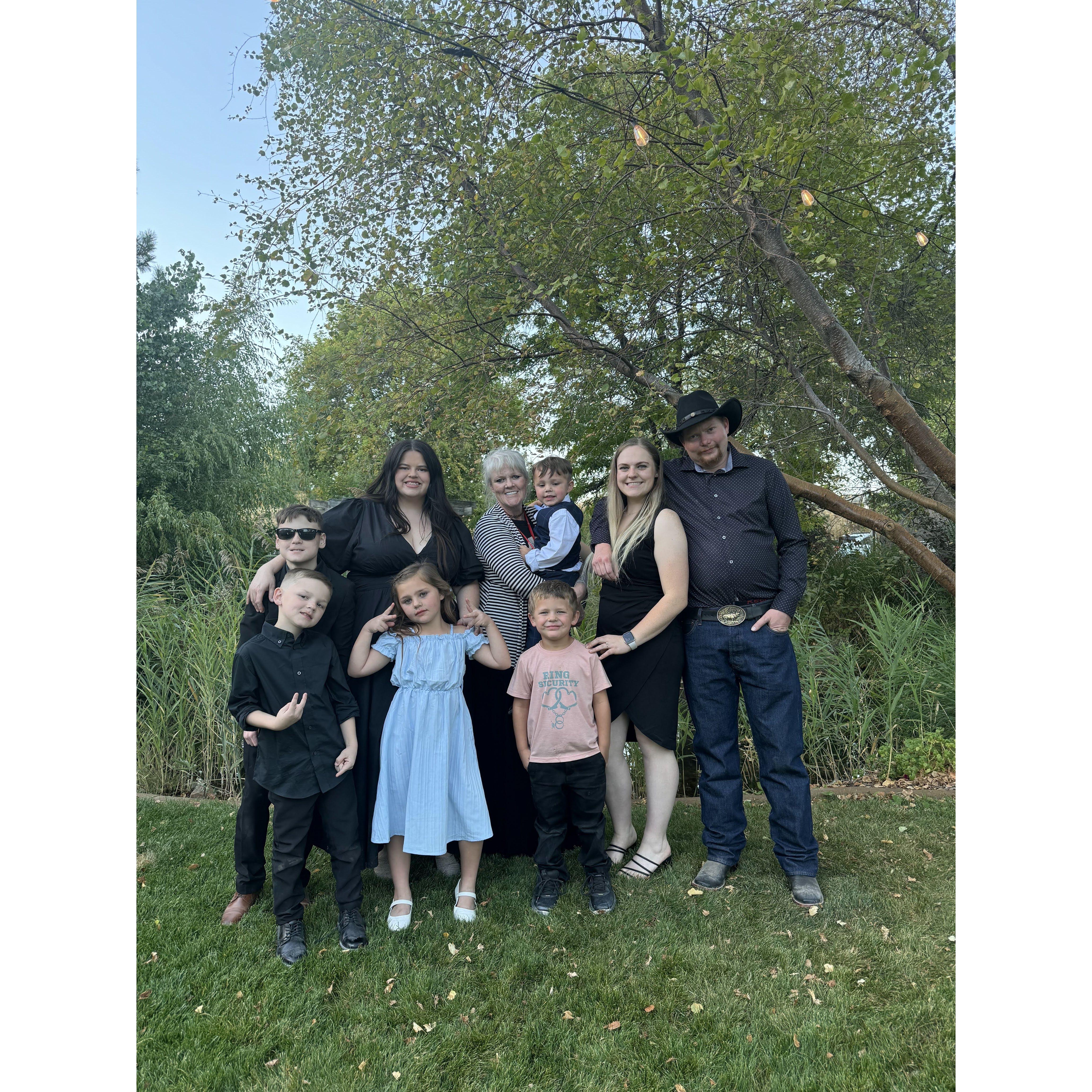 Ighlee's wedding, just missing Jack.