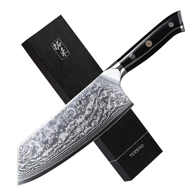 Cleaver Knife 7.5 Inch - Meat Vegetable Cleaver Japanese VG-10 Damascus Steel