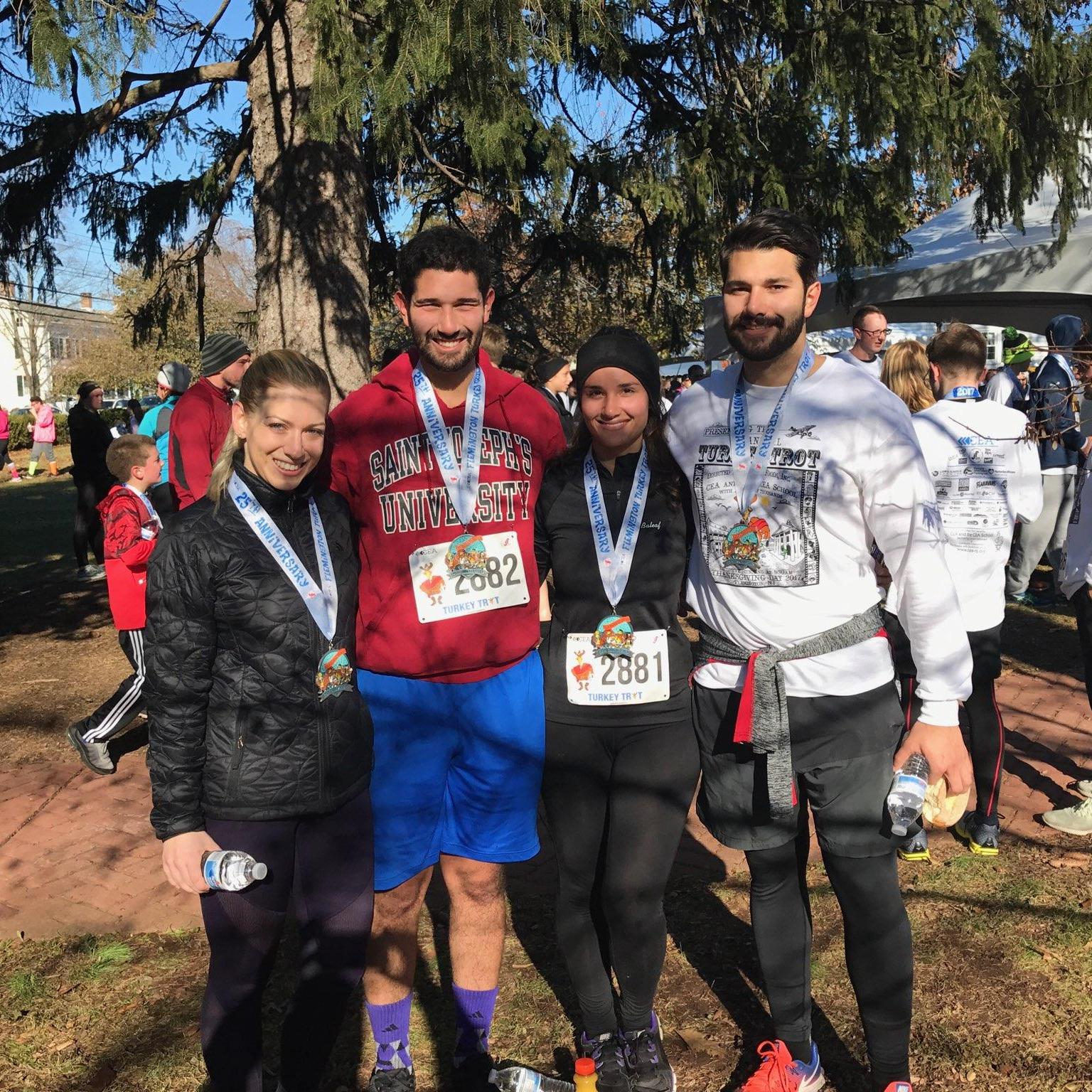 Being forced to run a first "turkey trot"