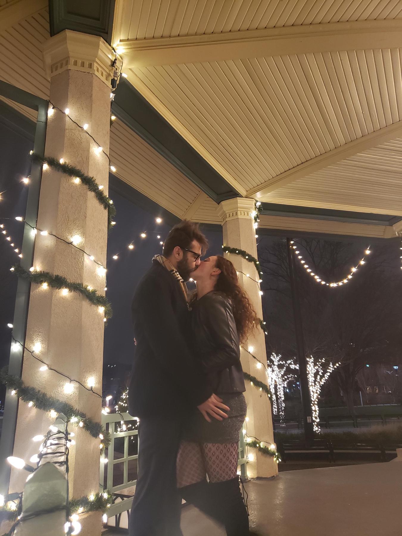 Our first New Year’s Eve together! And then two years later he proposed to me right in this exact gazebo ❤️🥹❤️