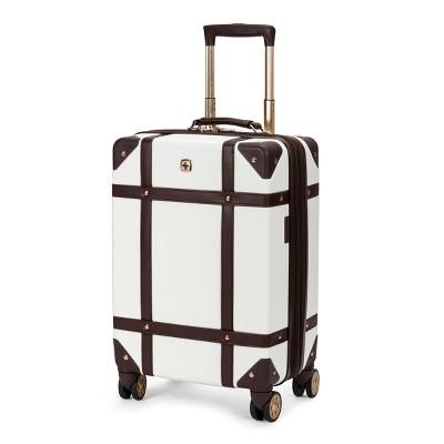 SWISSGEAR 19" Hardside Expandable Carry On Trunk Luggage - Swiss Coffee