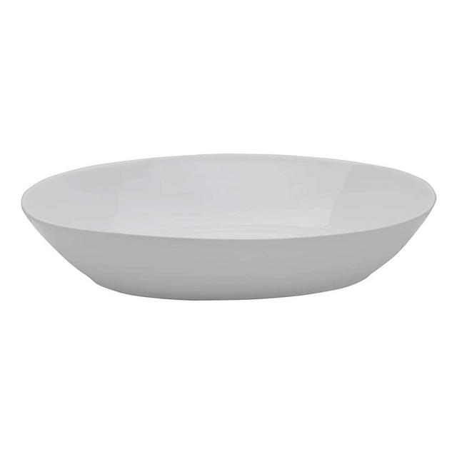 Everyday White by Fitz and Floyd Oval 14.25-Inch Serve Bowl