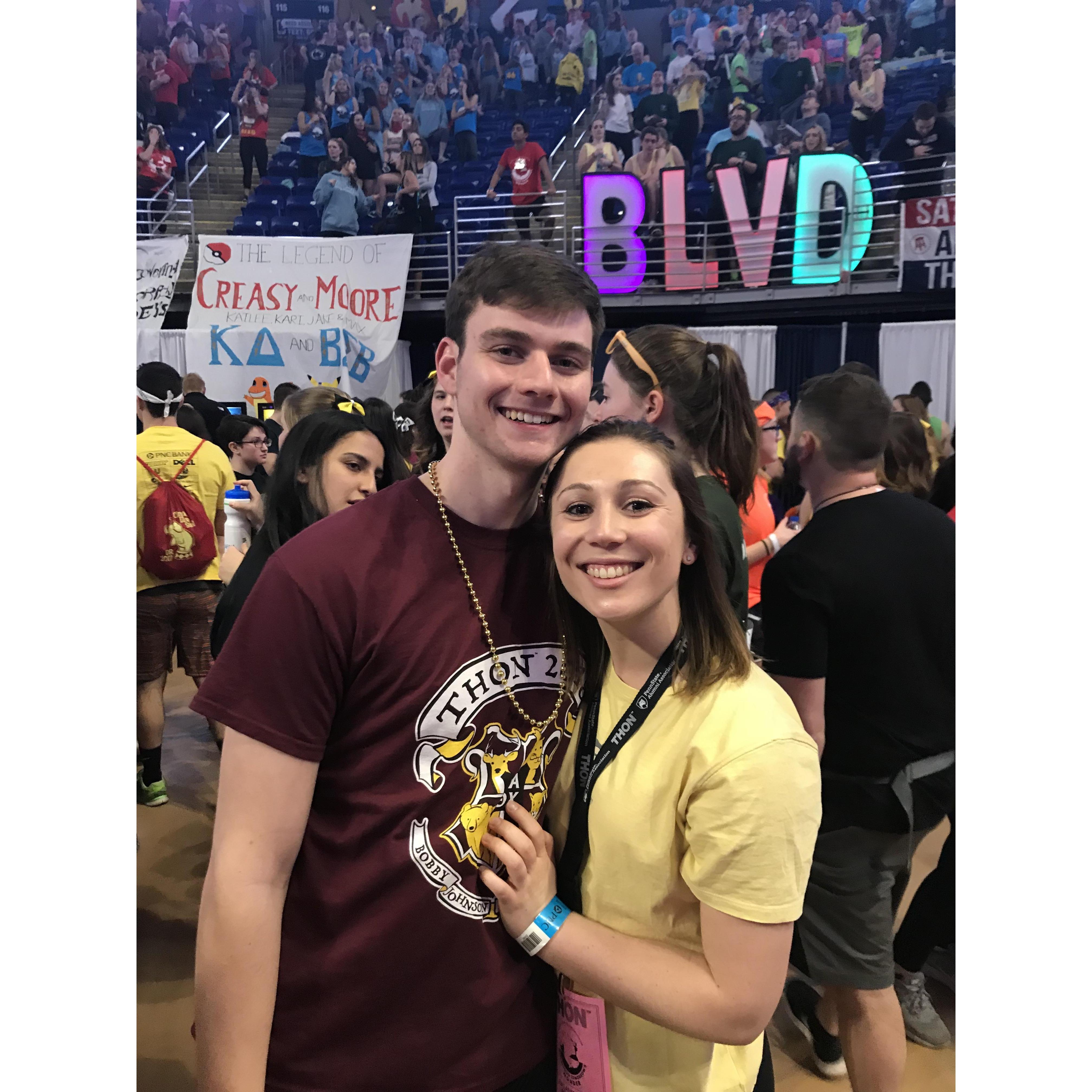 Patrick danced at THON 2018, representing his fraternity Theta Chi, standing for 46 hours all For The Kids!