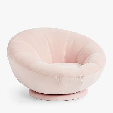 Performance Everyday Velvet Rose Groovy Swivel Chair