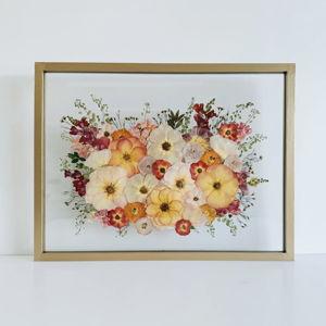 Framed Wedding Bouquet