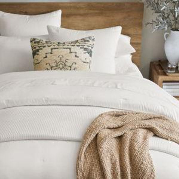 Pottery Barn King Comforter | White Dream Brushed Cotton
