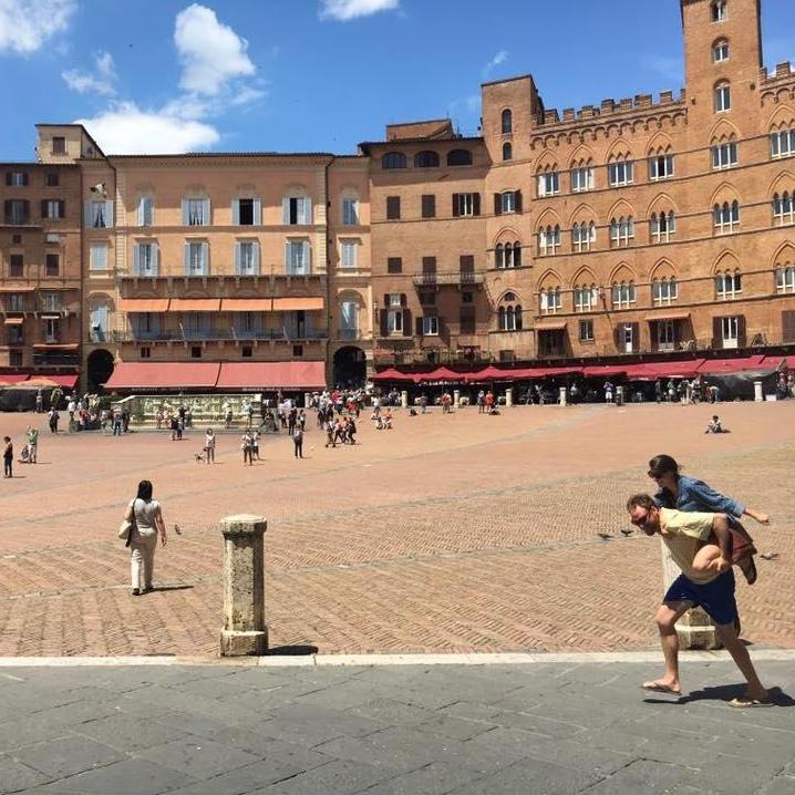Palio Horse Race in Siena, Italy.