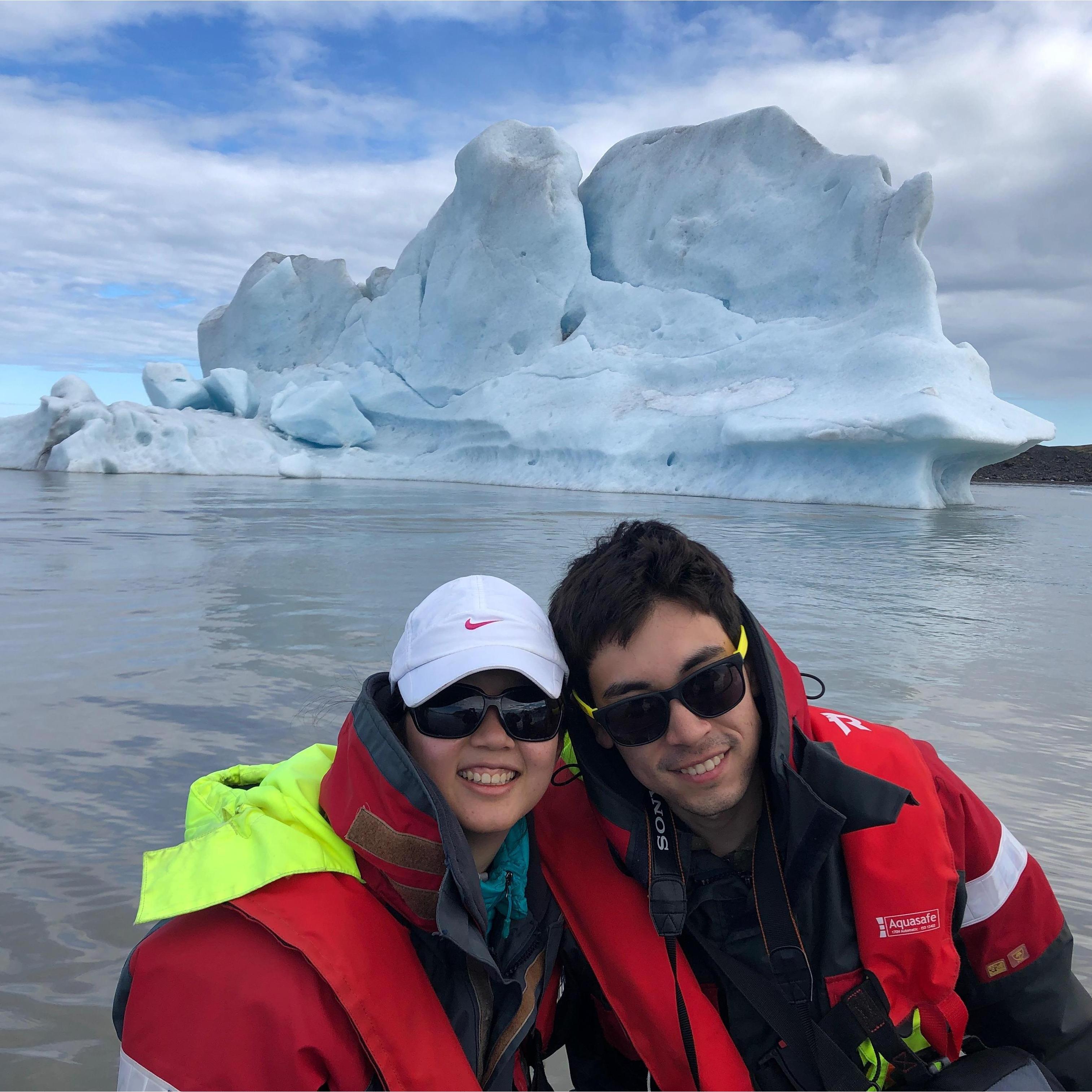 Boating inside a glacier lagoon (Iceland, June 2019)