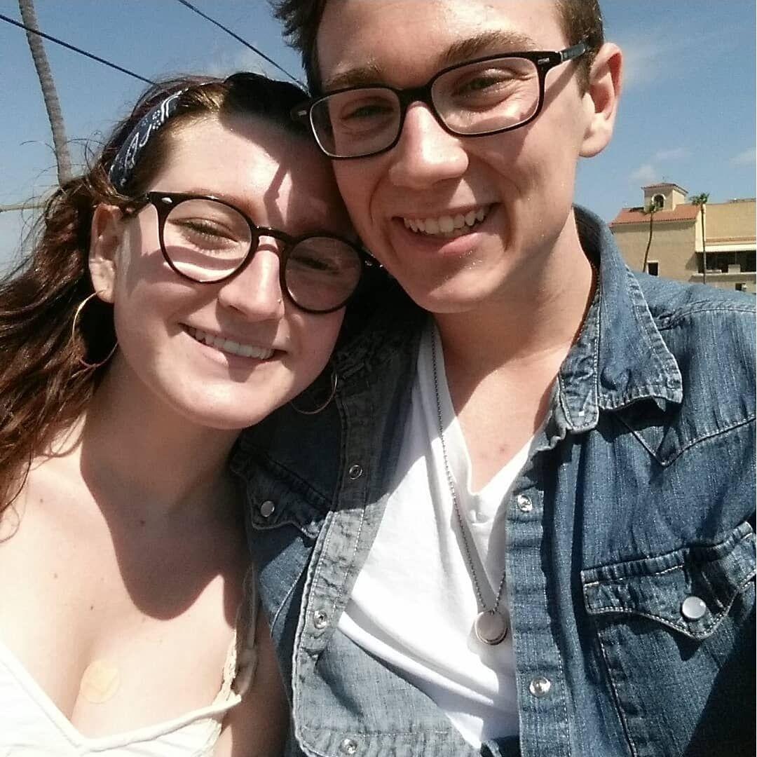 We were on a Zipline riding over the fair and she was terrified but I forced her to take this picture cus I knew one day it'd be in our wedding gallery (2016)