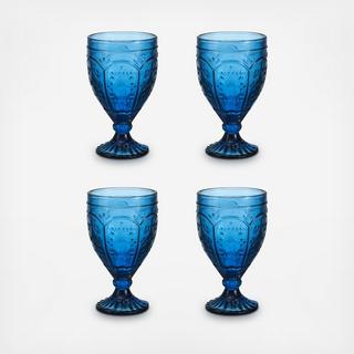 Trestle Water Goblet, Set of 4