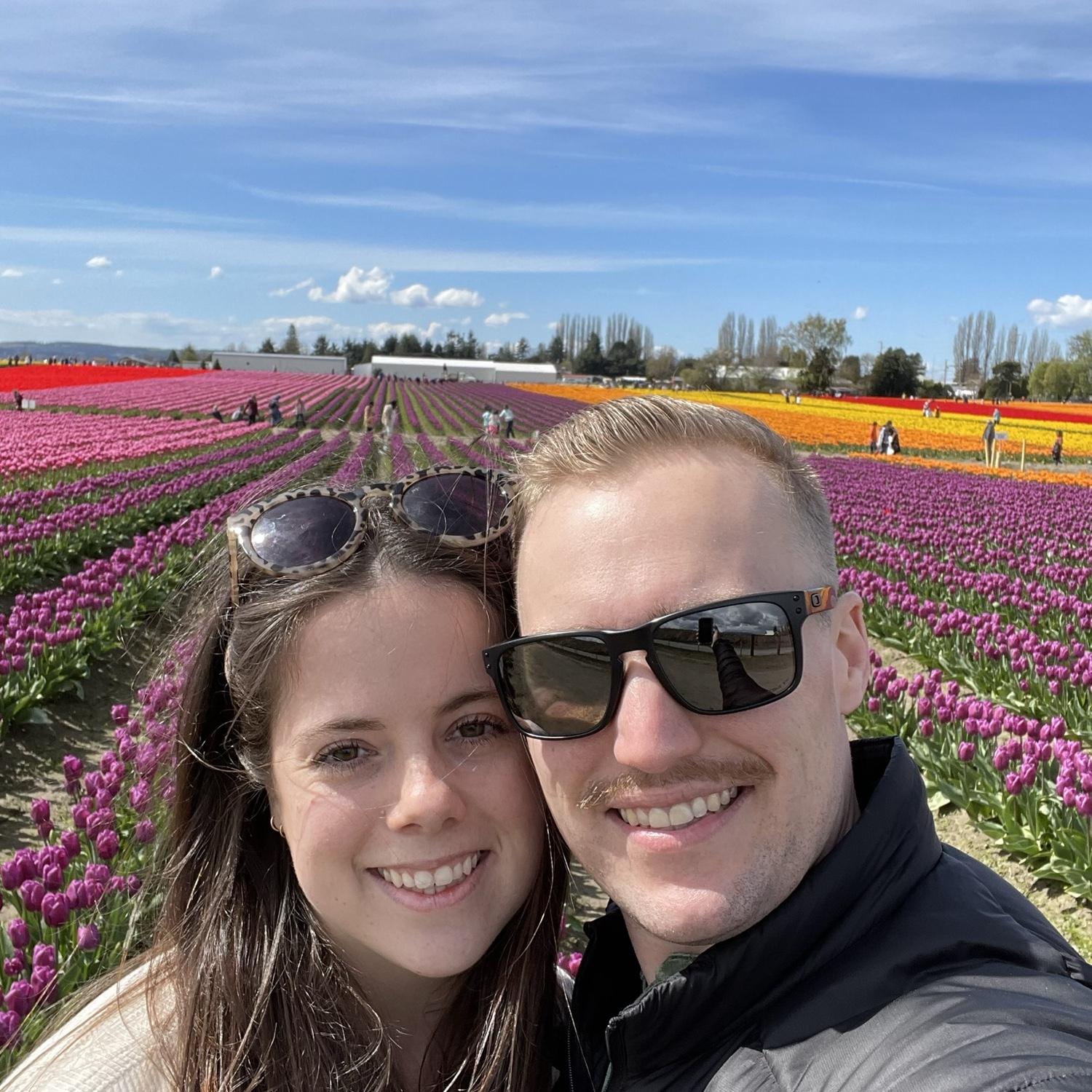 Skagit Valley, WA in Spring time! Ryan stayed up right after working a night shift to check off this bucket list item!