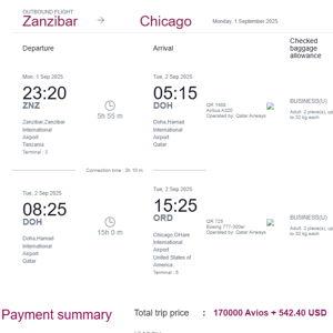 Honeymoon QSuite Return Flight (Taxes&Fees)