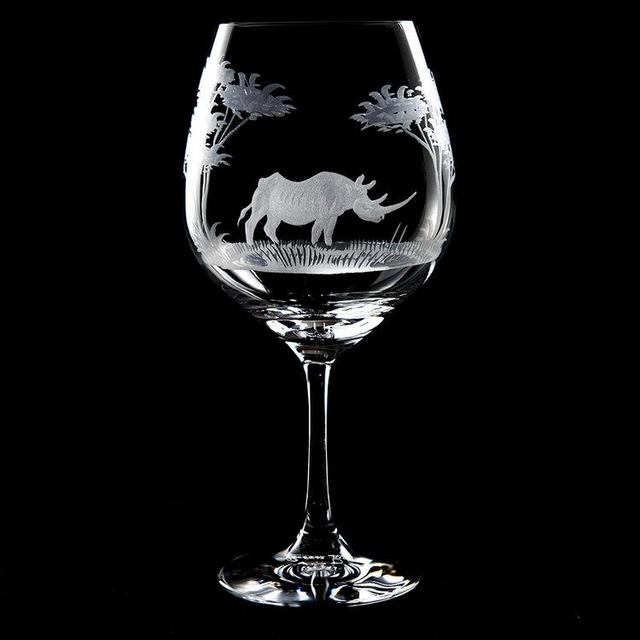 Queen Lace Crystal Rhino Red Wine Glass