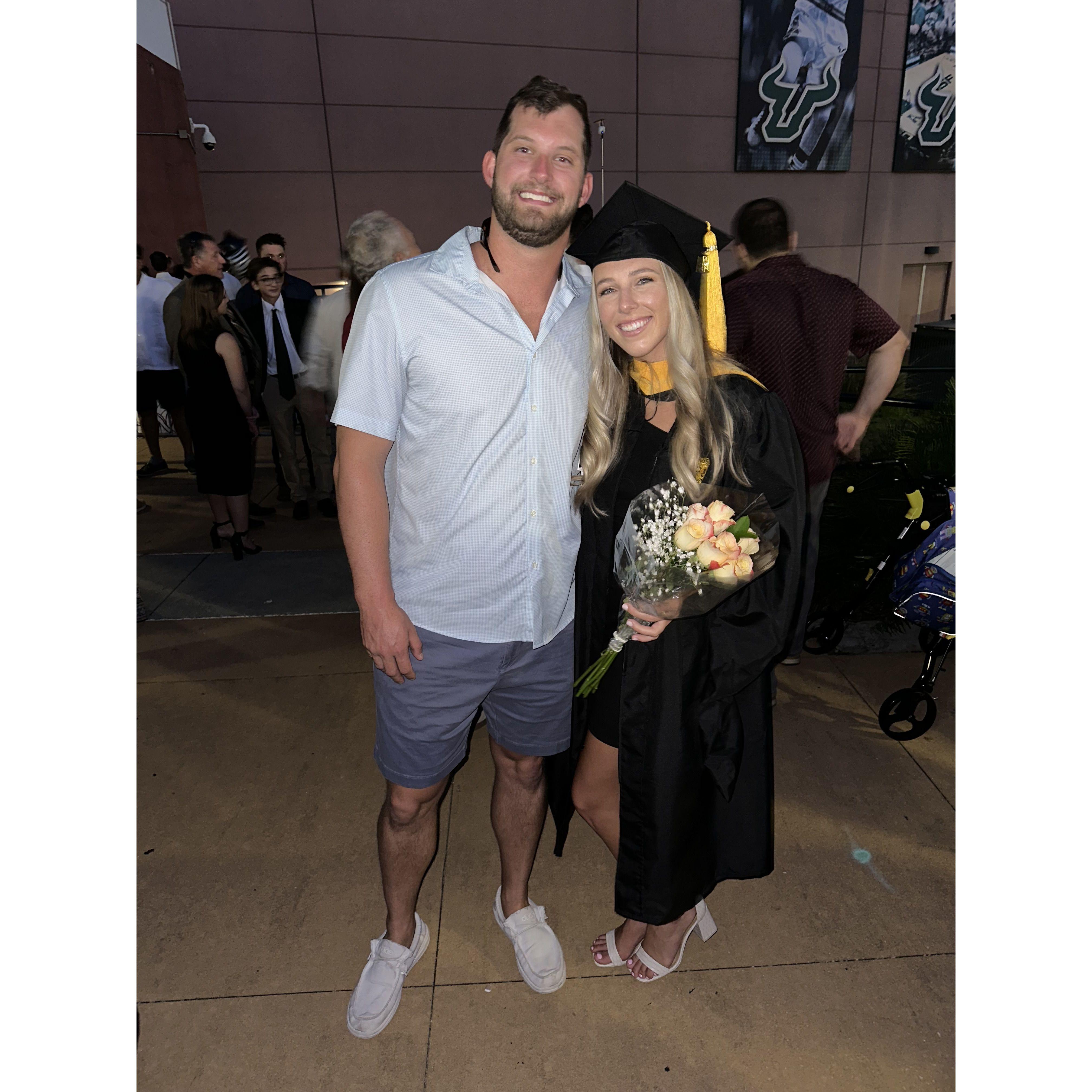 Sky graduates with her masters from USF