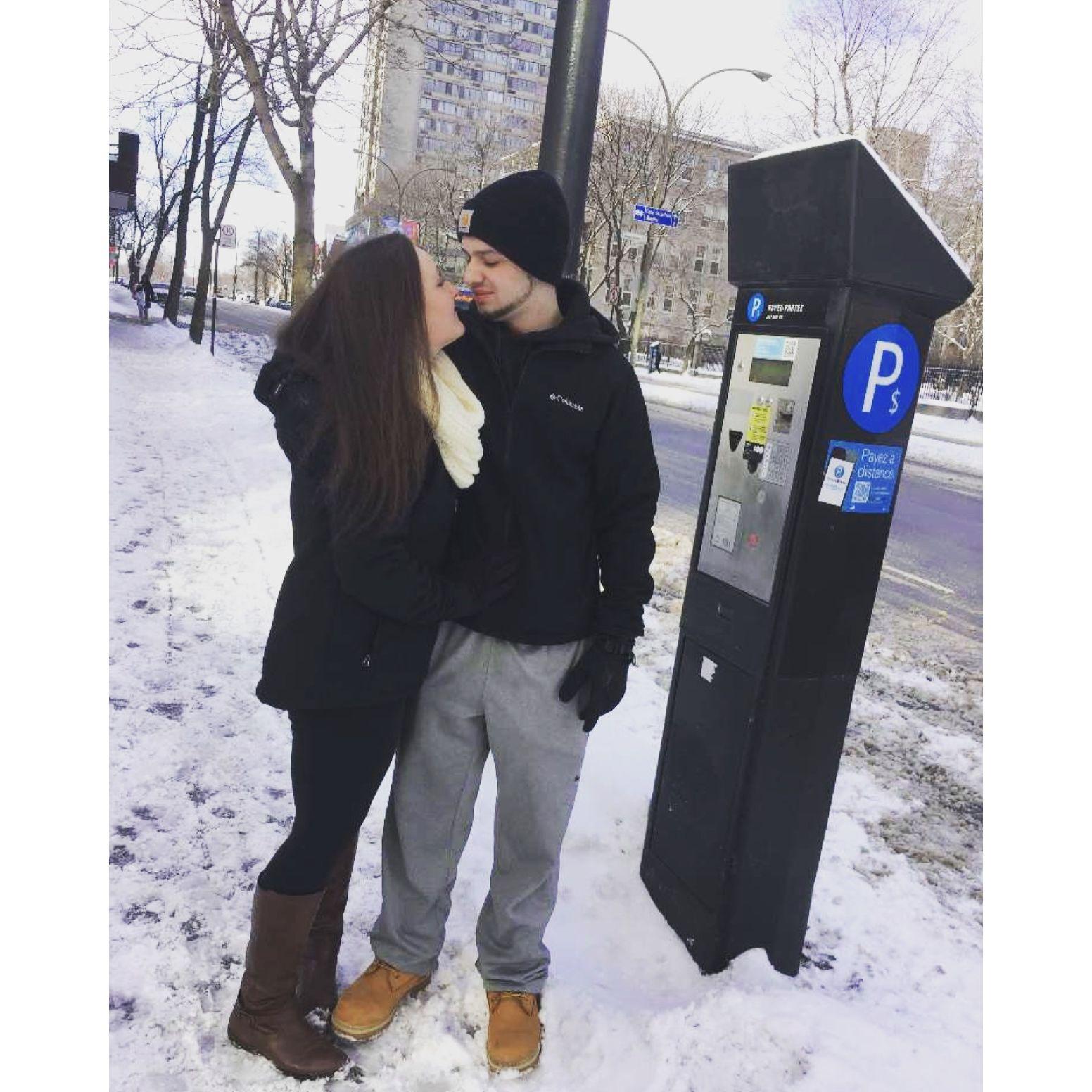 Our First New Year's together. We spent it in Montreal, Canada