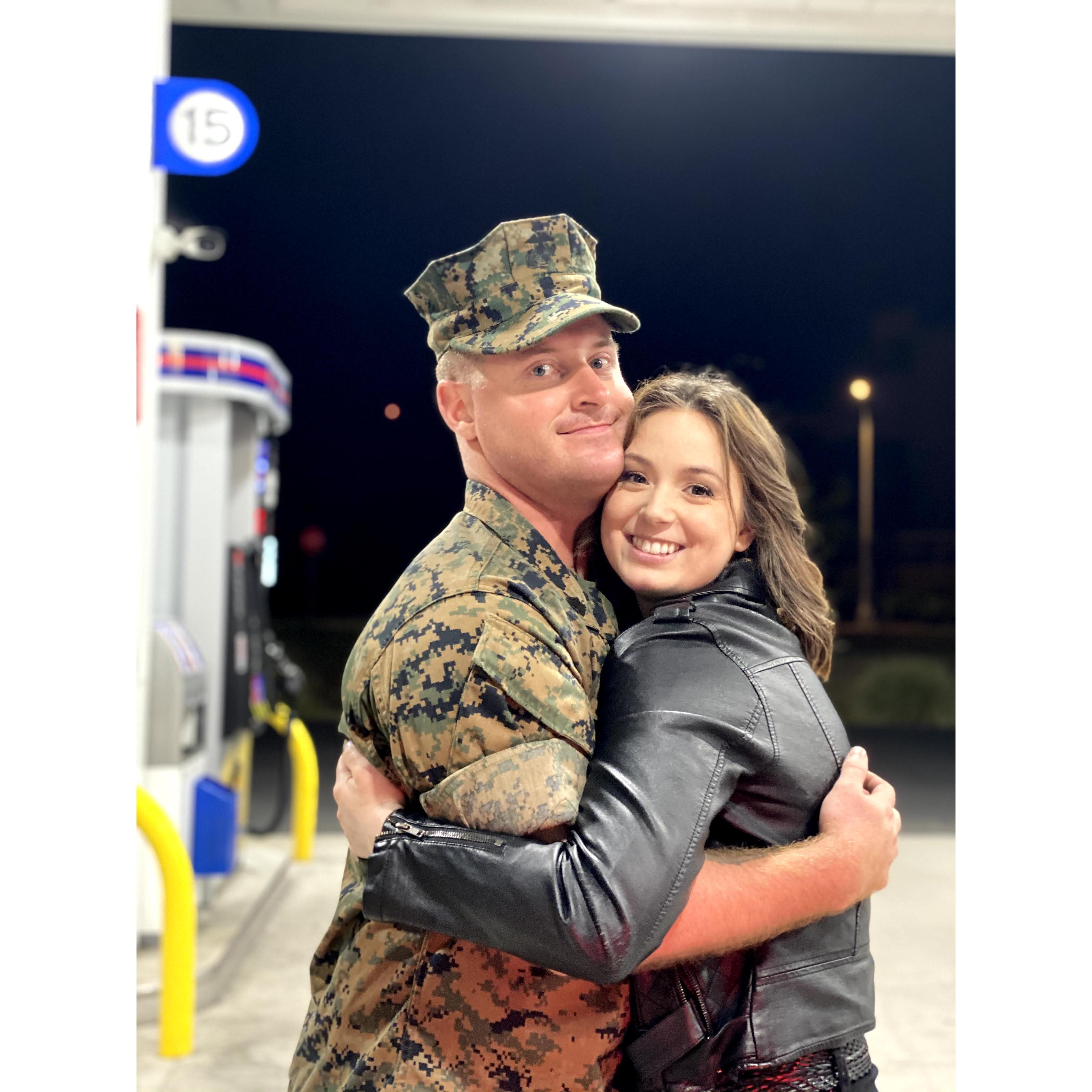 Our reunion from Mitchell's deployment.