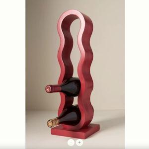 Wavy Wood Wine Rack