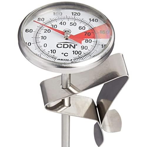 CDN IRB220-F ProAccurate Insta-Read Beverage and Frothing Thermometer, 5-inch stem