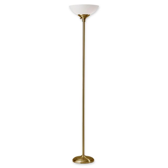 Adesso® Glenn 2-Light Floor Lamp in Brass