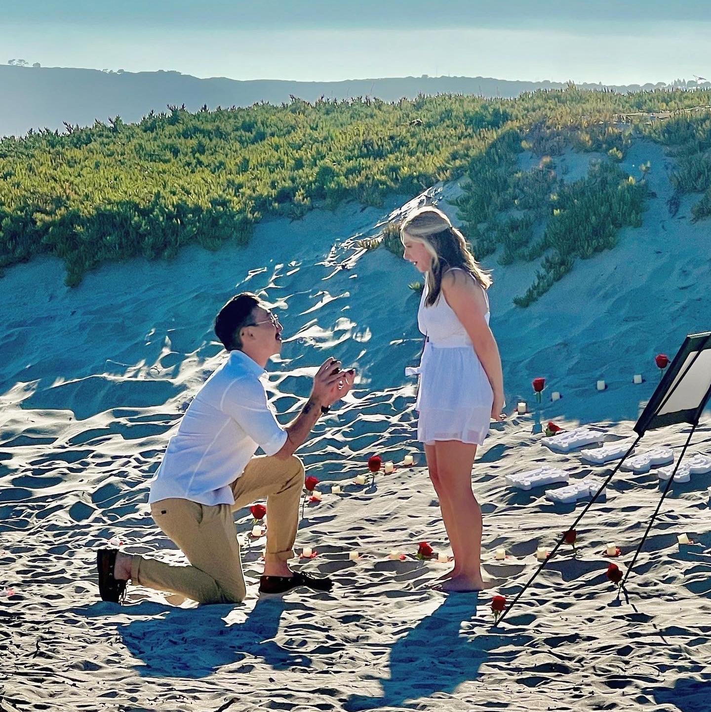 Sean: “Will you marry me?”
Ashley: “Of course!”