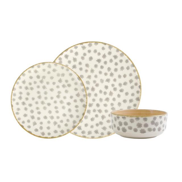 Earth Flower 3-Piece Place Setting