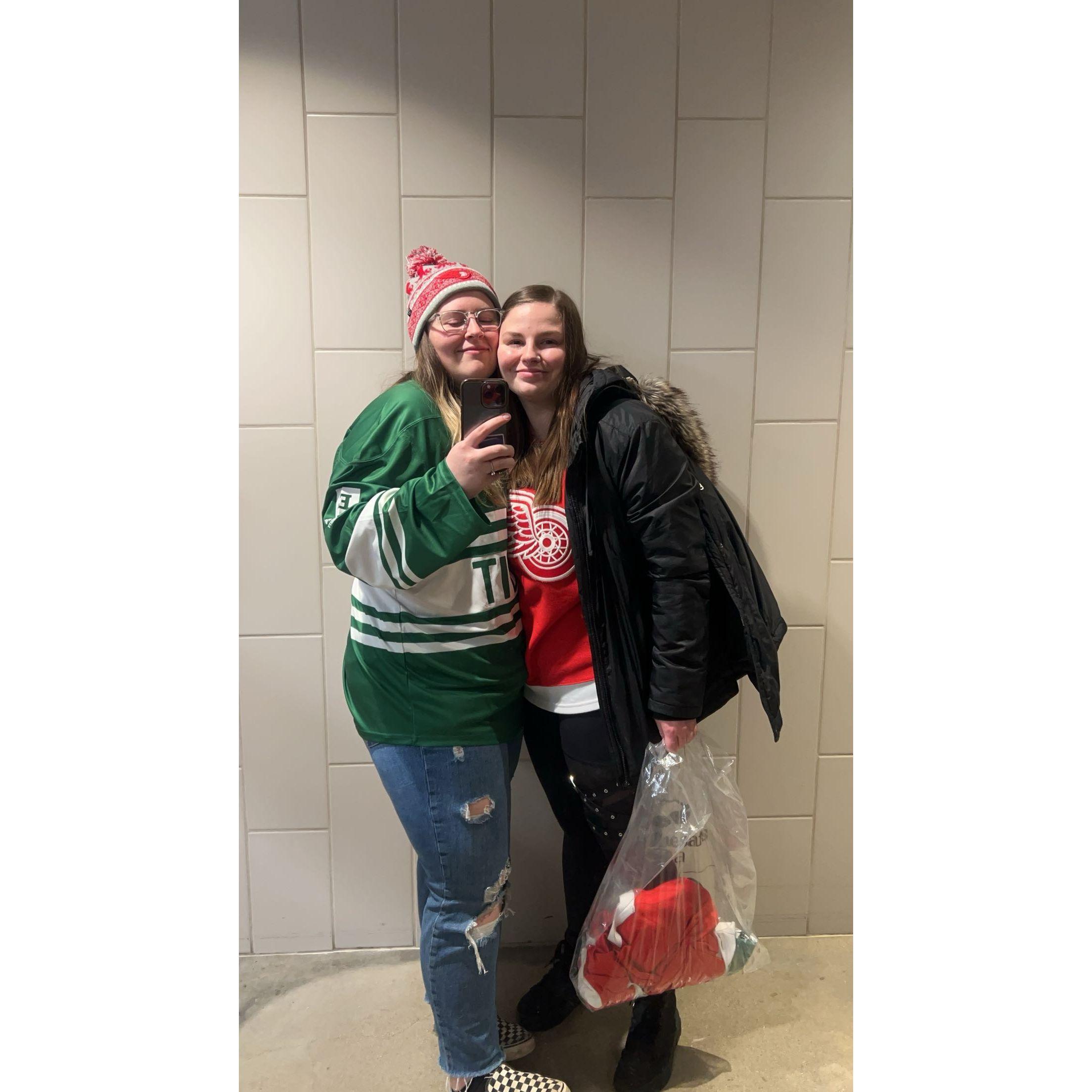 Alumni night at a Red Wings game