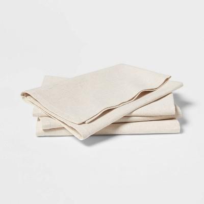 4pk Cotton and Linen Blend Napkins - Threshold™