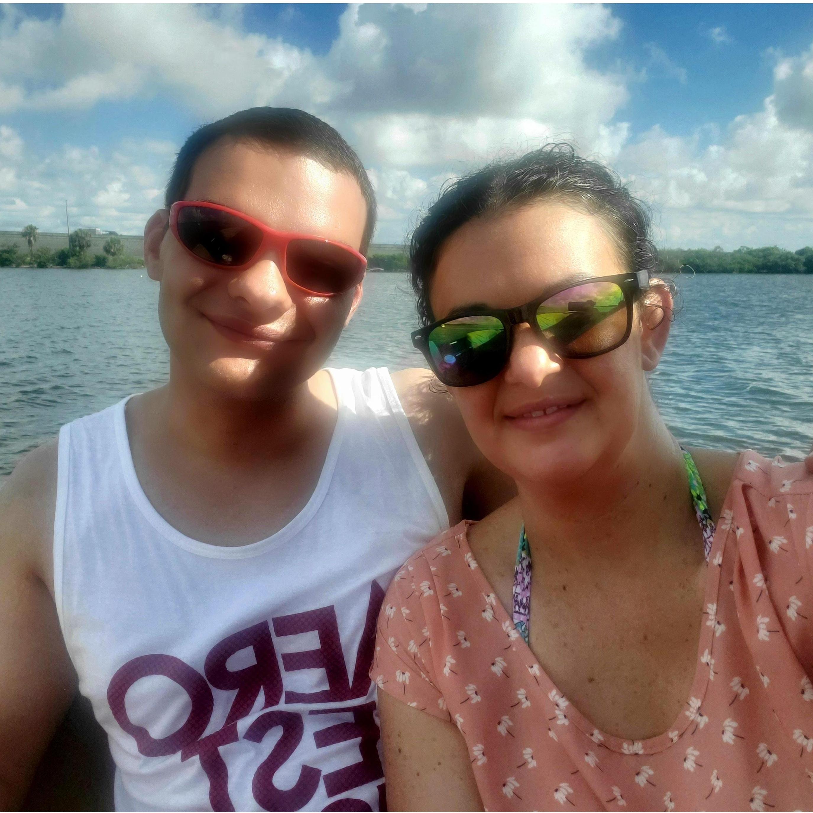 On the water