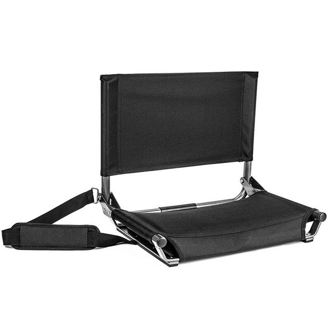 Cascade Mountain Tech Folding Stadium Seat for Benches and Bleacher with Shoulder Strap