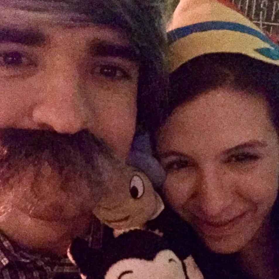 Halloween 2016 as Gepetto and Pinocchio! (Baltimore)