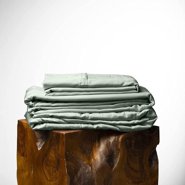 Olive + Crate Cooling Eucalyptus Sheets - SilkenSoft European Tencel Sheet Sets That are Cool Sheets for Hot Sleepers with Deep Pocket Fitted Sheets - Moisture Wicking for Night Sweats