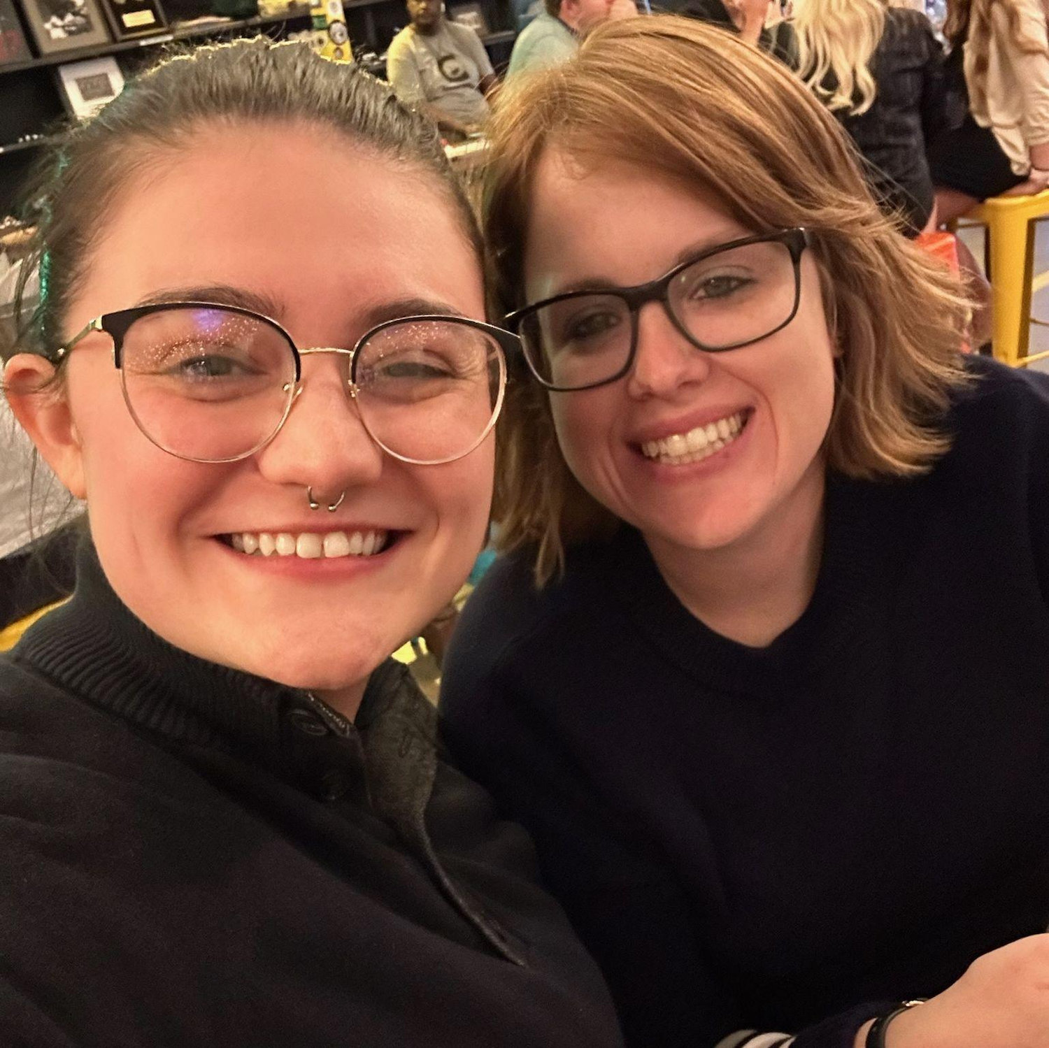 One of our many trivia date nights.