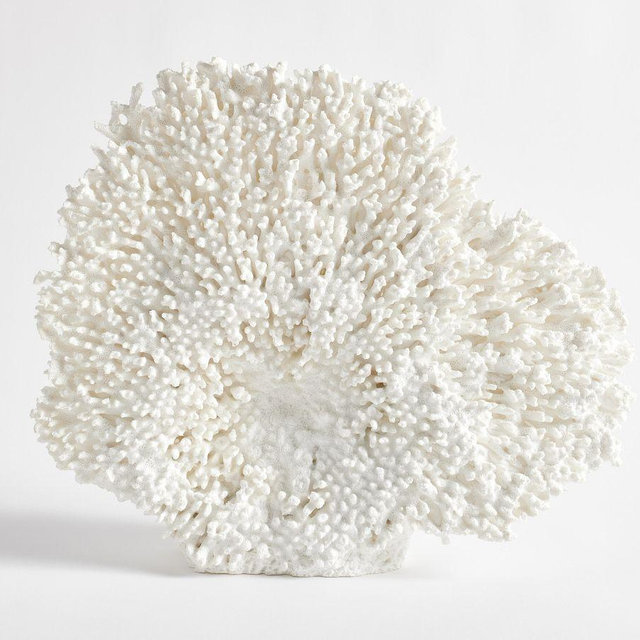 Faux Coral Standing - White
