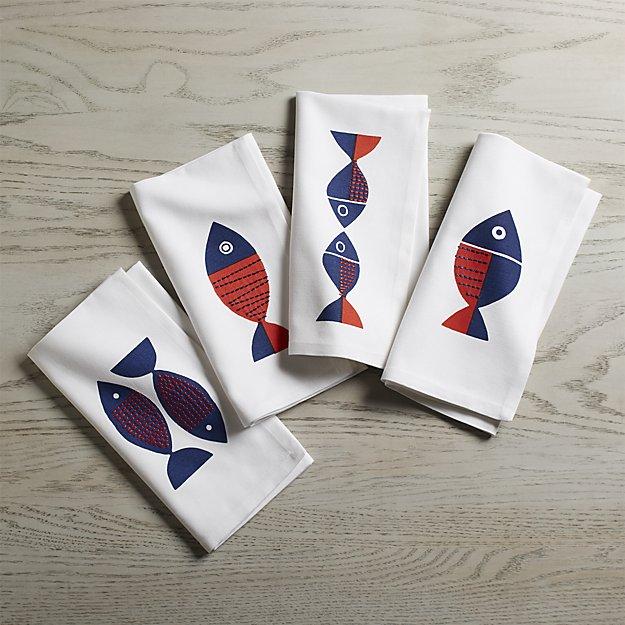 Set of 4 Shore Dinner Napkins
