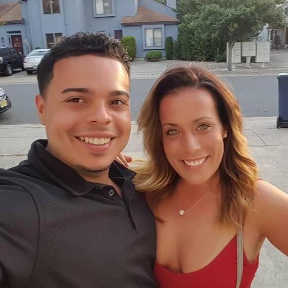 2017 - Before our birthday dinner in Brigantine, NJ